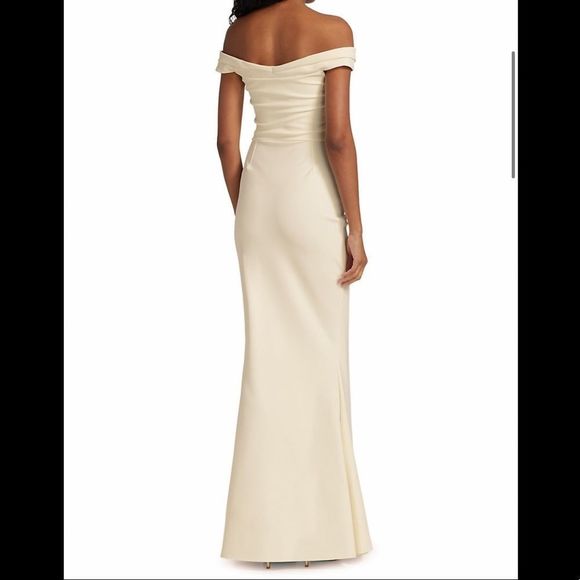 NWT Chiara Boni La Petite Robe Radoslava Off-The-Shoulder Wrap Gown SIZE 2 $1090 - Picture 6 of 11